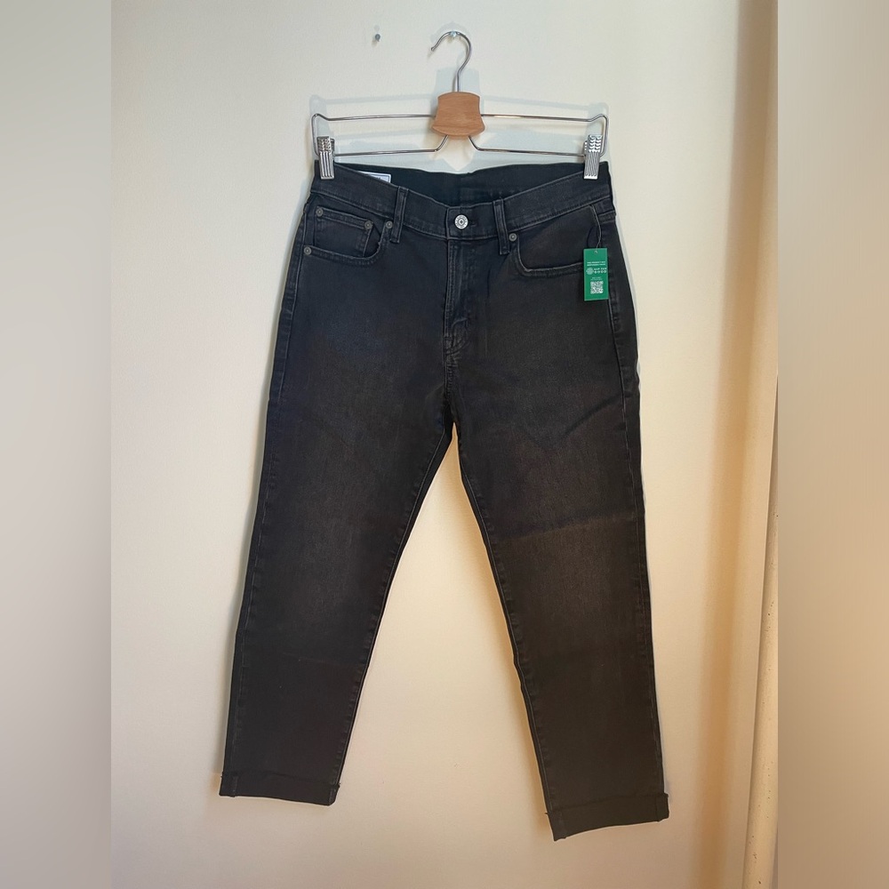 Mid Rise Girlfriend Jeans with Washwell, NWT, Sz 27 Short, Washed Black